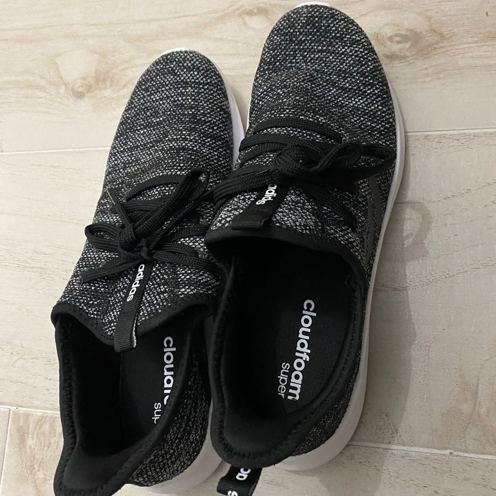 Black Adidas Cloudfoam Super Sneakers Size 11